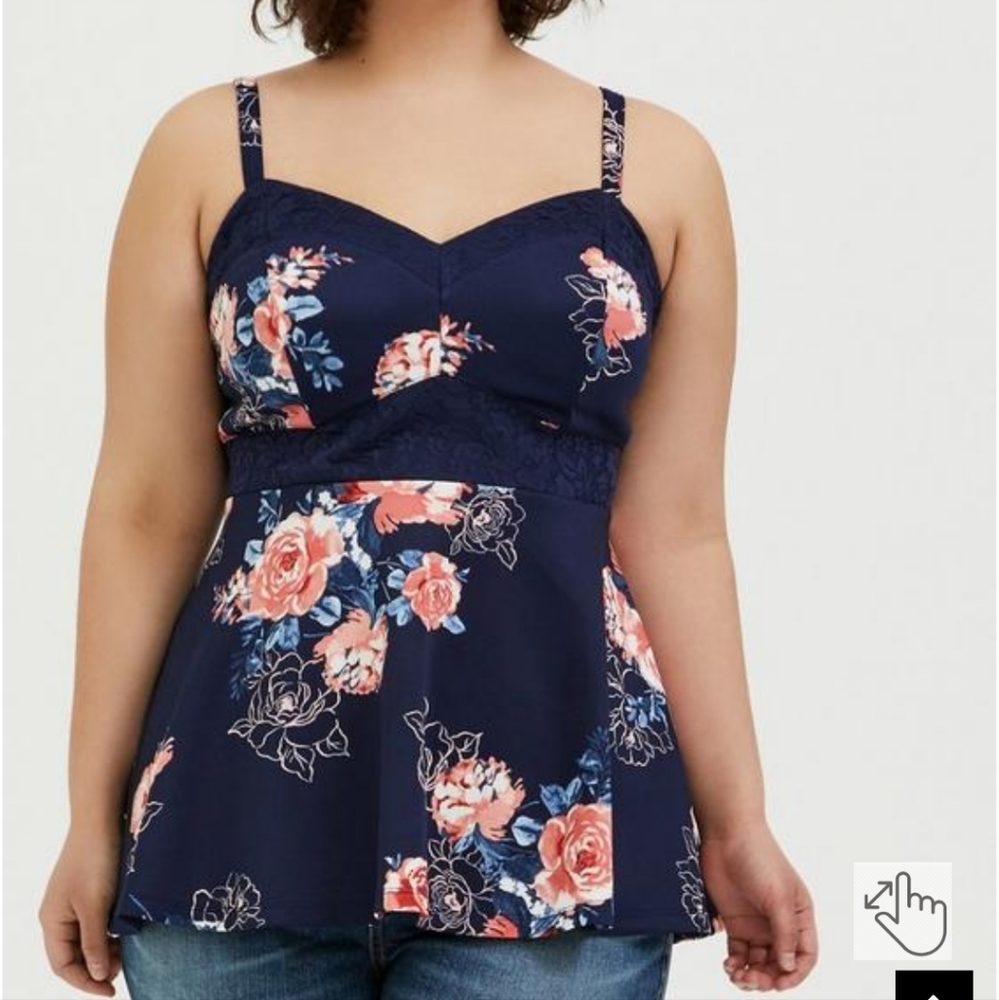 Scuba Peplum Cami